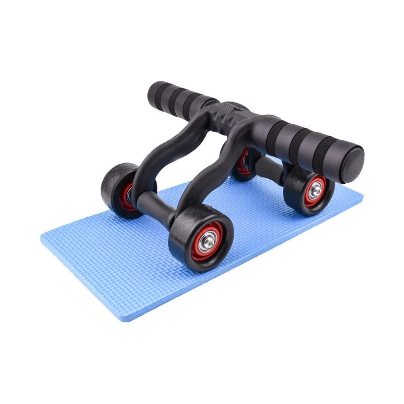 Roue abdominale pliable pour hommes et femmes, 3 roues, pour l'entraînement des muscles abdominaux.