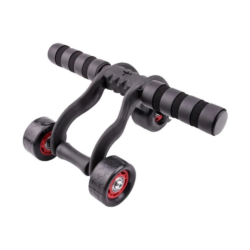 Roue abdominale pliable pour hommes et femmes, 3 roues, pour l'entraînement des muscles abdominaux.