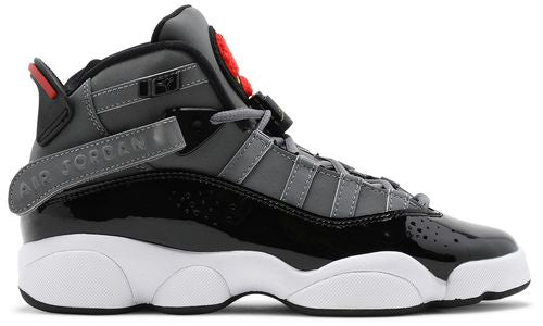 Jordan 6 anneaux Noir Blanc Université Rouge (ado)
