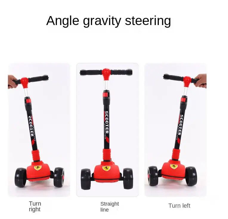 Enfants bébé enfants scooters roue lumineuse en plein air 3 trois roues 2 en 1 jouets kick scooters scooter à pieds