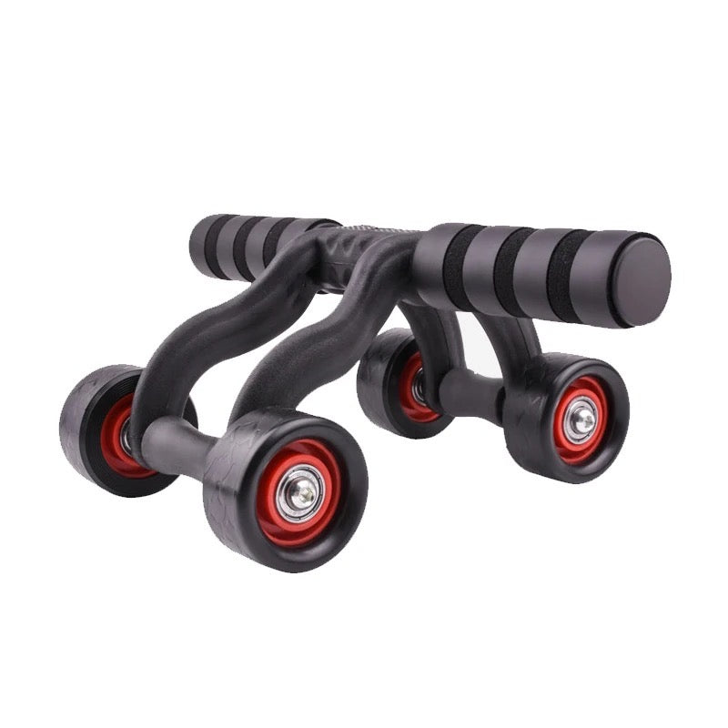 Roue abdominale pliable pour hommes et femmes, 3 roues, pour l'entraînement des muscles abdominaux.