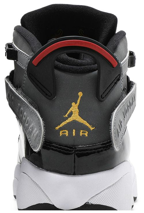 Jordan 6 anneaux Noir Blanc Université Rouge (ado)