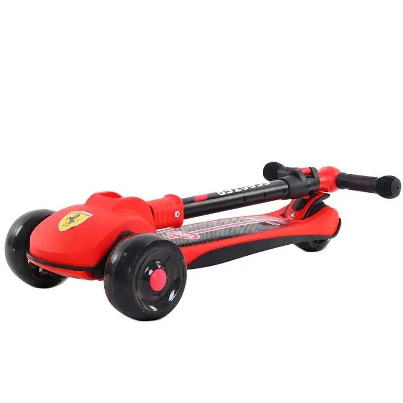 Enfants bébé enfants scooters roue lumineuse en plein air 3 trois roues 2 en 1 jouets kick scooters scooter à pieds