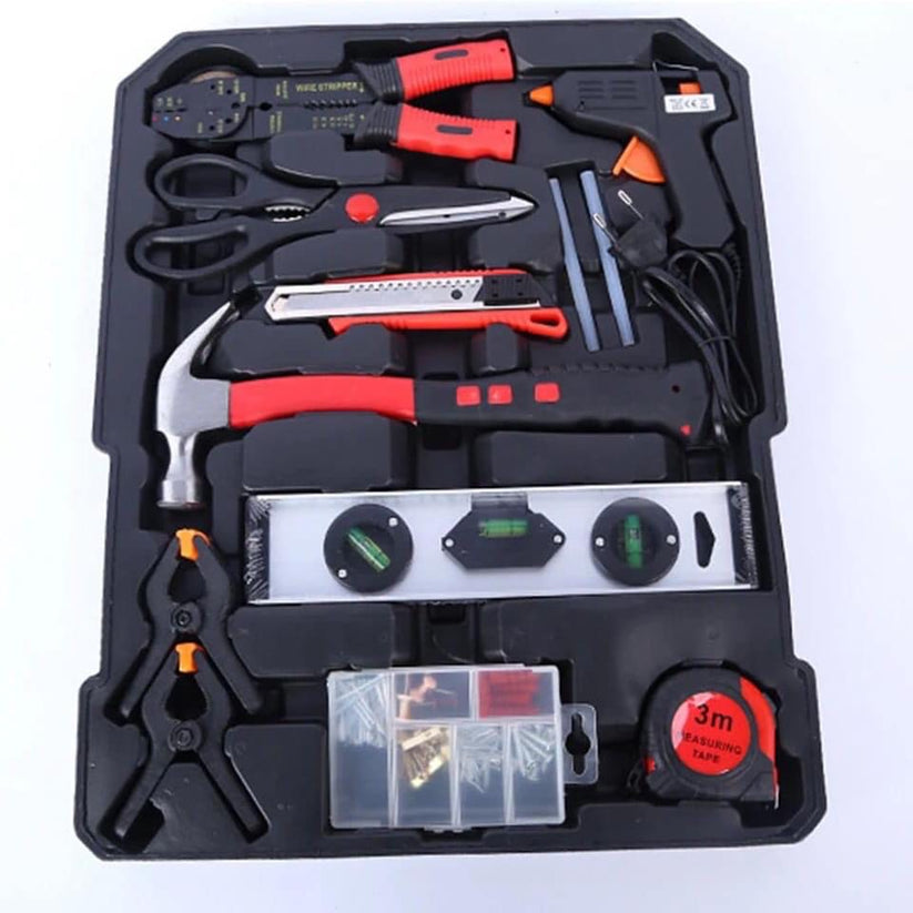 Kit d'outils pratiques en aluminium, valise Portable, combinaison de matériel, pour la réparation automobile, la Maintenance et déplacements, 187 pièces