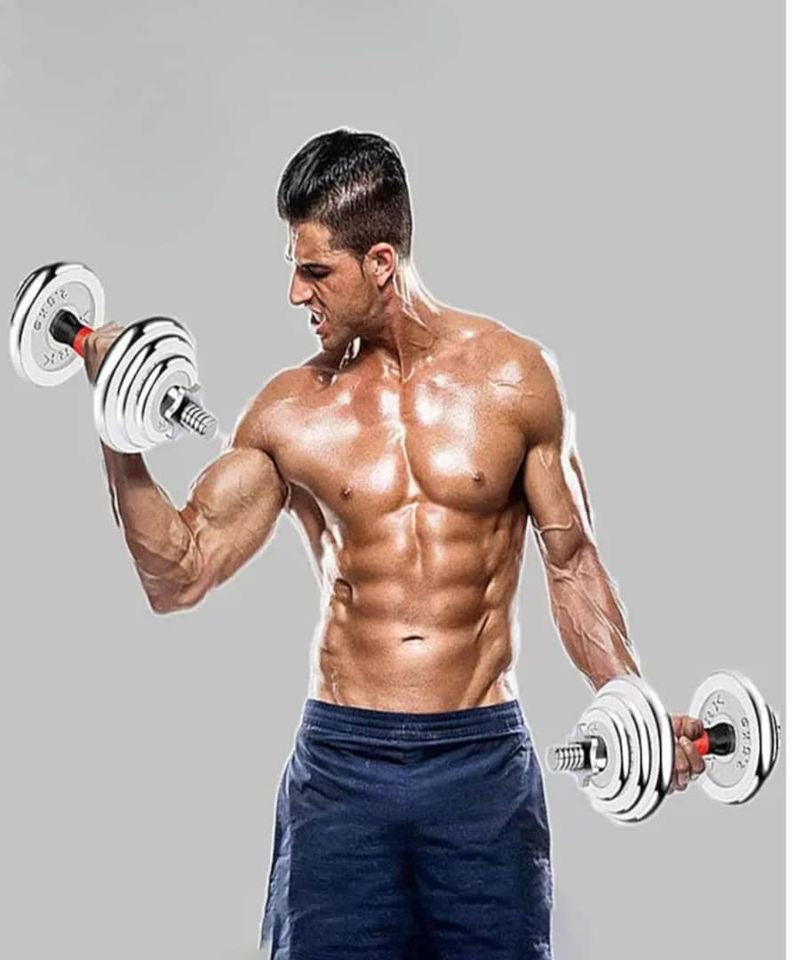 Ensemble d'haltères réglables en boîte, équipement de gymnastique, entraînement de force, poids libres, fitness, offre spéciale.