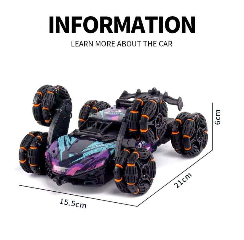 Yubon Six roues RC voiture jouet Spray torsion cascadeur .voiture télécommandée jouets pour enfants adultes