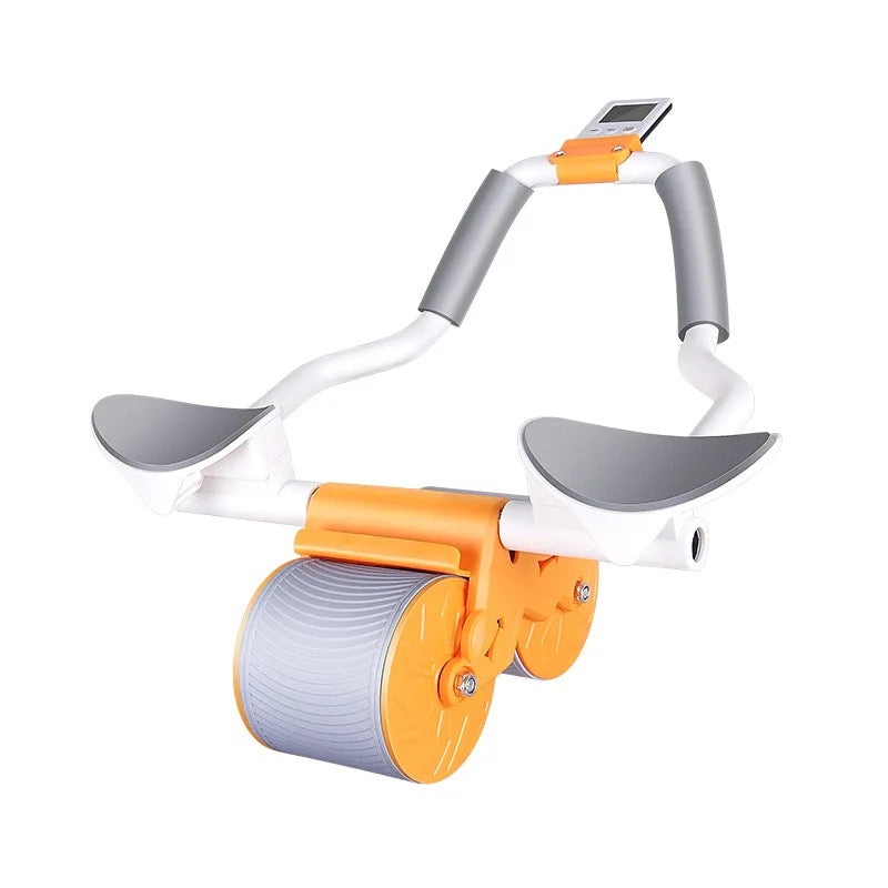 Équipement de fitness portable à domicile- Entraîneur de rouleaux abdominaux ABS avec rebond automatique Coude Plank Support Workouts Développement musculaire