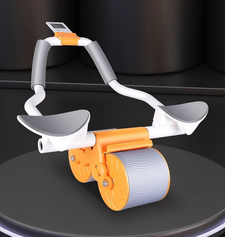 Équipement de fitness portable à domicile- Entraîneur de rouleaux abdominaux ABS avec rebond automatique Coude Plank Support Workouts Développement musculaire