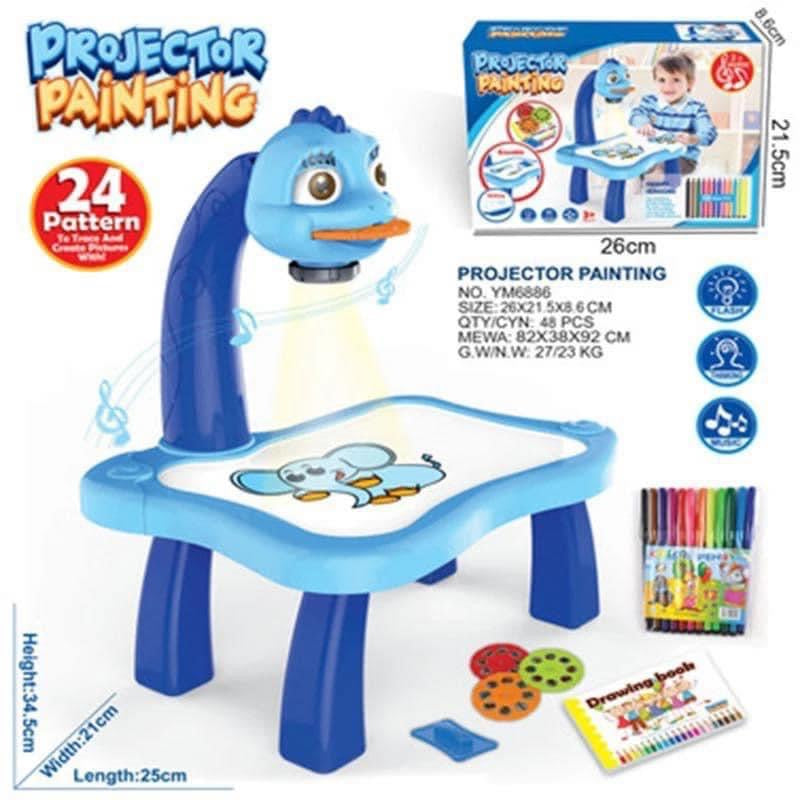 Mini table à dessin d'art de budgétaire LED pour enfants, tableau de peinture pour enfants, petit bureau, outil de peinture d'apprentissage, artisanat, jouet léger