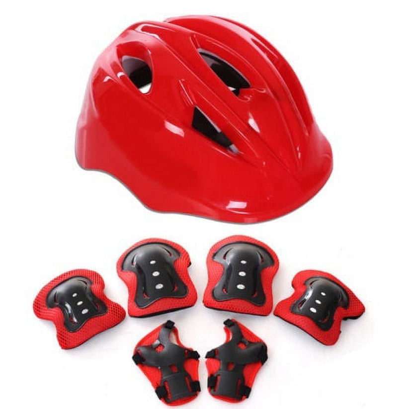 7 pièces/ensemble Coude Genouillères Casque de Planche À Roulettes Multi Sport Équipement De Protection pour Enfants avec coude.