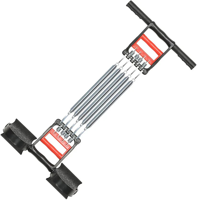 Appareil de fitness trois en un, extenseur de poitrine à ressort, rehausseur de force de préhension, pédale, corde de traction avec 5 ressorts métalliques