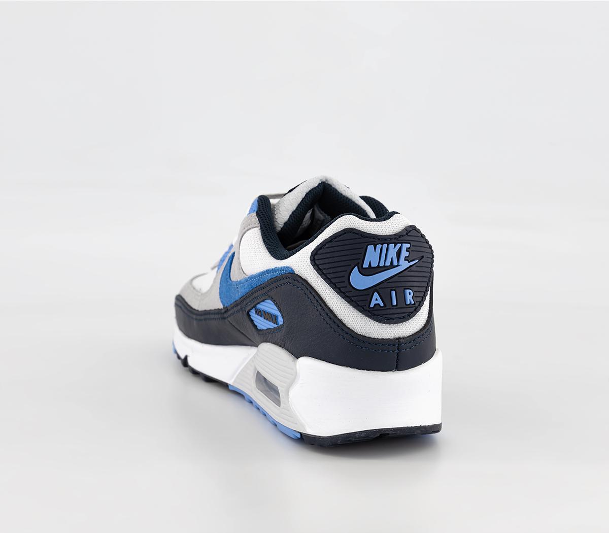 Air Max 90 Trainers
White University Blue Pure Platinum