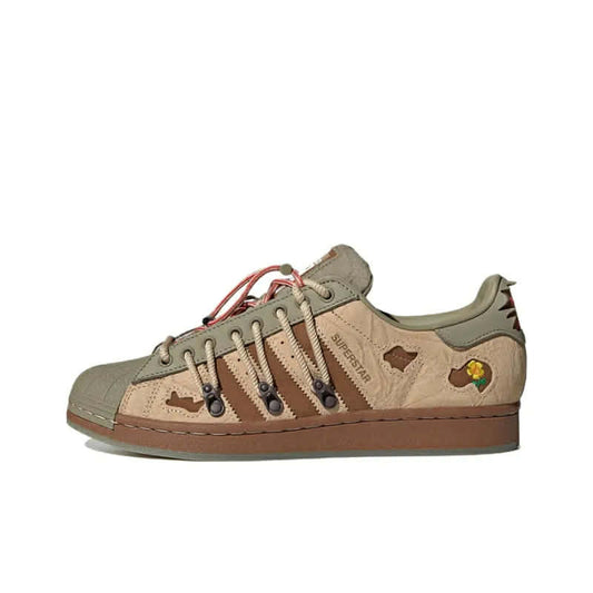 ADIDAS ORIGINALS SUPERSTAR X MELTING SADNESS 'GREEN BROWN