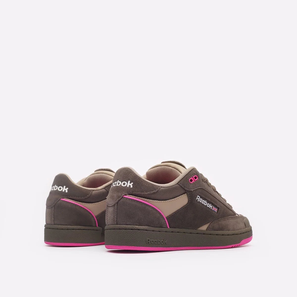 Reebok Club C BULC baskets marron marron rose blanc 1