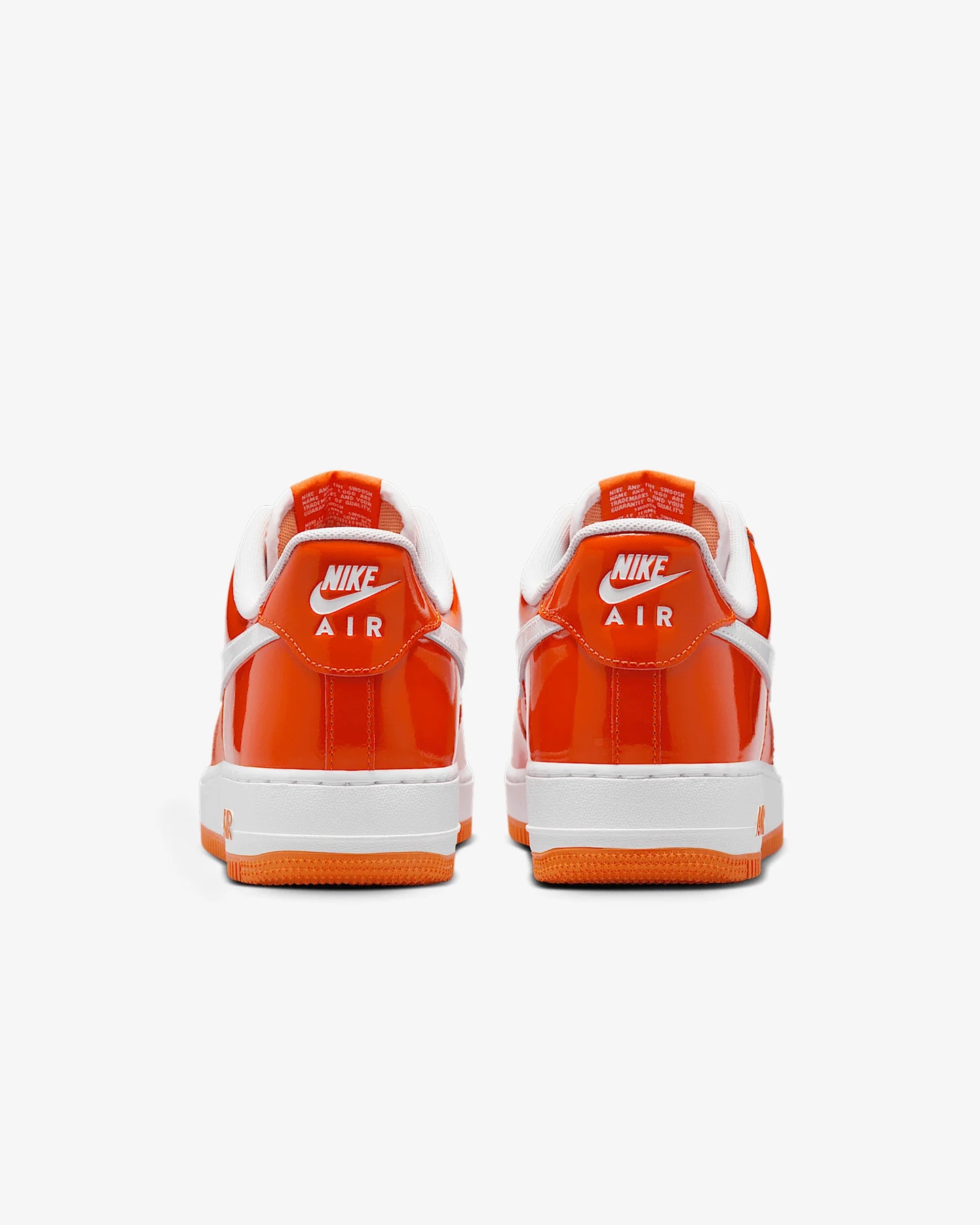 Nike Air Force 1 Low '07 effet verni orange/blanc