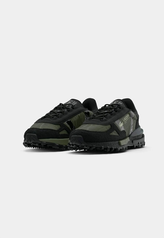 LACOSTE ELITE ACTIVE 225 EN NOIR ET VERT CLAIR