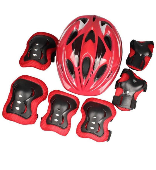 7 pièces/ensemble Coude Genouillères Casque de Planche À Roulettes Multi Sport Équipement De Protection pour Enfants avec coude.