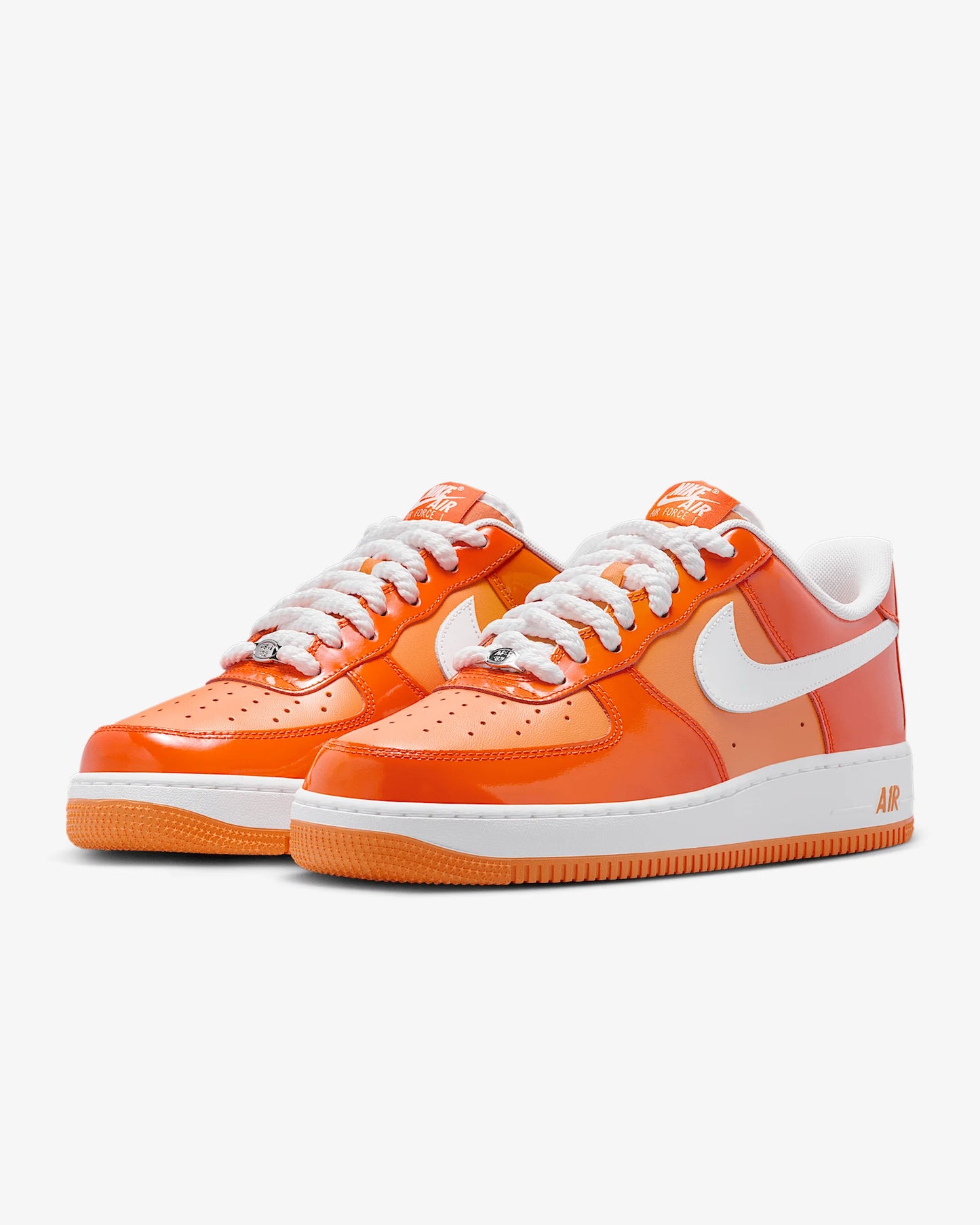 Nike Air Force 1 Low '07 effet verni orange/blanc