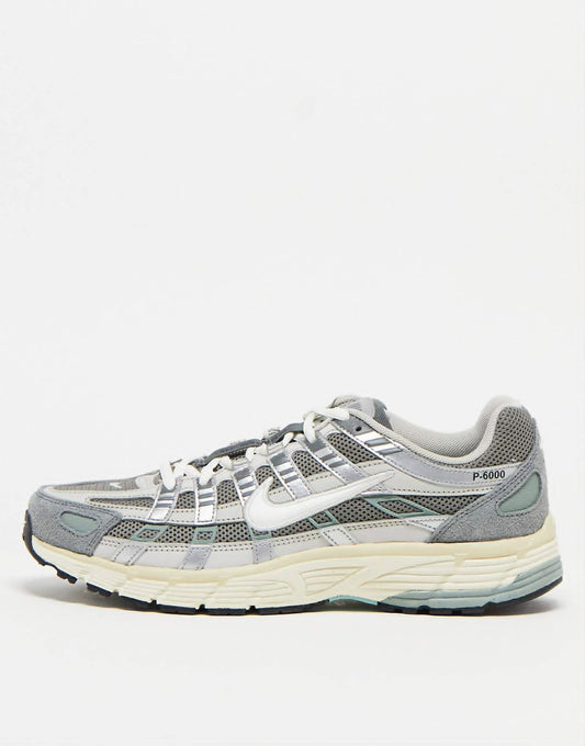 SNEAKER P-6000 FLAT PEWTER.