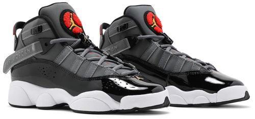 Jordan 6 anneaux Noir Blanc Université Rouge (ado)