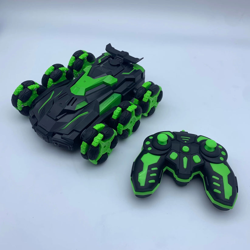 RC cascadeur voiture 6 roues et 2.4G double télécommande 4WD pulvérisation dérive 360 voiture degrés Rotation Tumbling Double face conduite