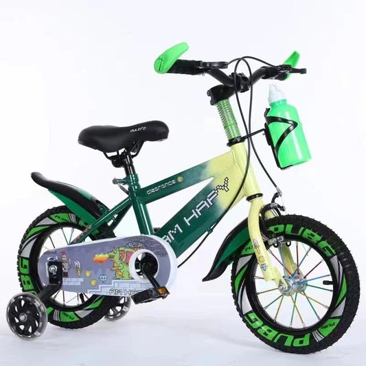 vélo de haute qualité pour enfant 12 et 14 pouces avec roue d'entraînement.